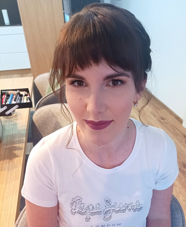 a woman with make up