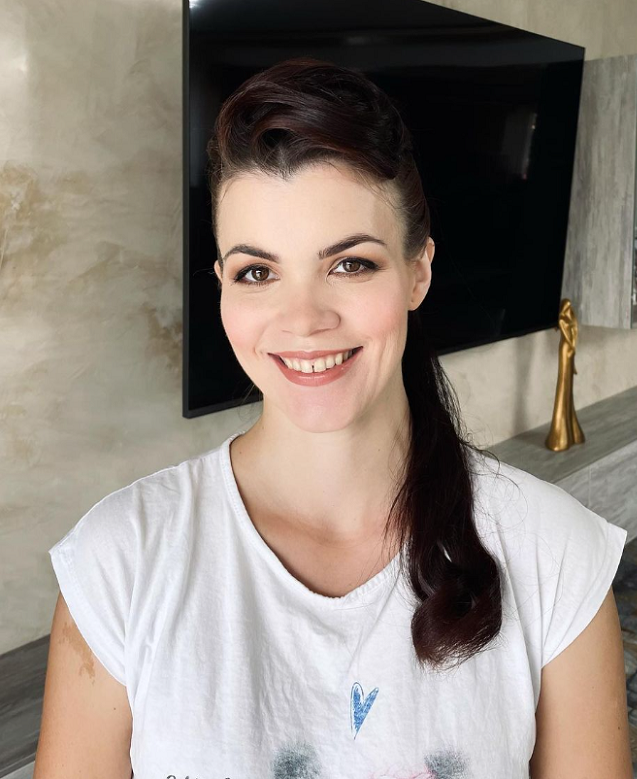 a woman with make up